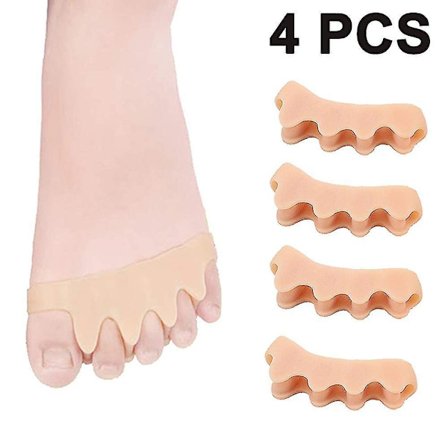 4 Pcs Toe Separators For Overlapping Toes And Restore