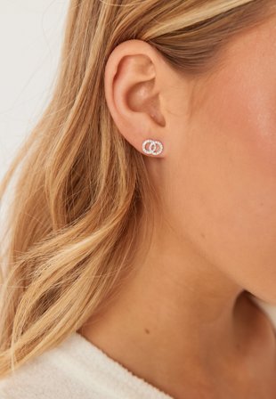 Pilgrim Jolina Recycled Earrings Silve Silver Onesize