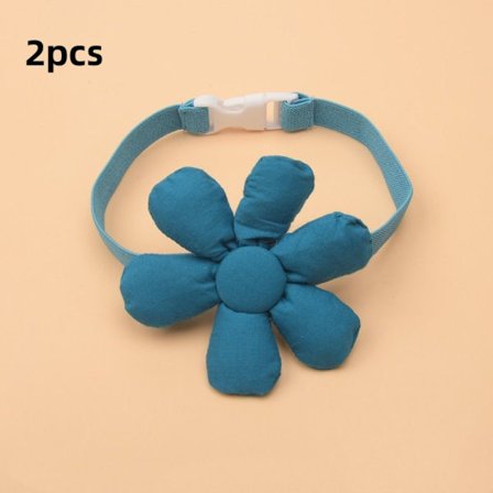 2 stk/sæt Gardinclips Spænde Gardin Tieback BLÅ BLOMST BLÅ