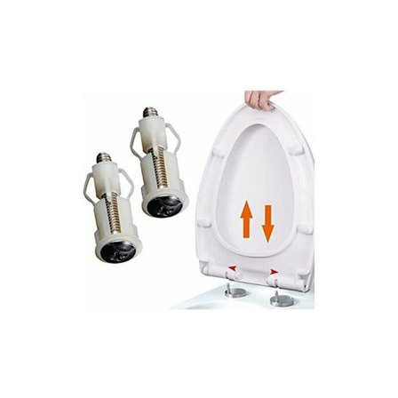 2 kpl WC-kannen laajennusruuvit WC-istuimen kannen kiinnitysruuvit WC-istuimen kannen kiinnityssarja WC-kannen vaihto-osat