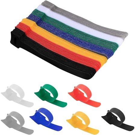 70 stk. genanvendelige kabelbindere, kabel velcro-stropper, til hjemmet