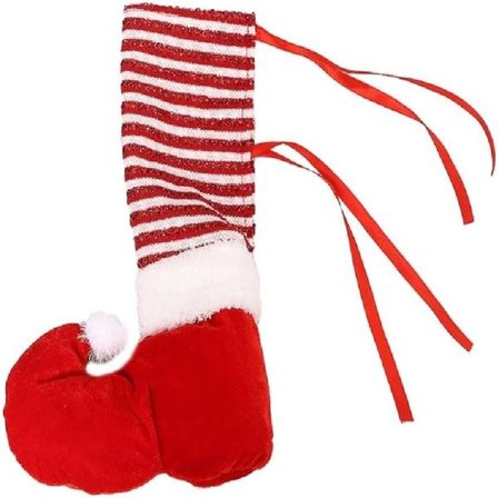 4 stk. (Rød) Jule Kjøkkenstolbensbeskyttere Jule Stolbensbeskyttere Jule Spisestolbensbeskyttere Jul