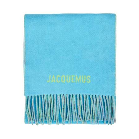 Jacquemus Winter Scarves , Blauw , Heren , Maat: ONE Size Sjaals