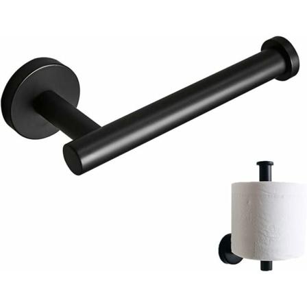 Sort Toiletpapirholder, Vægmonteret Toiletpapirholder, Stai