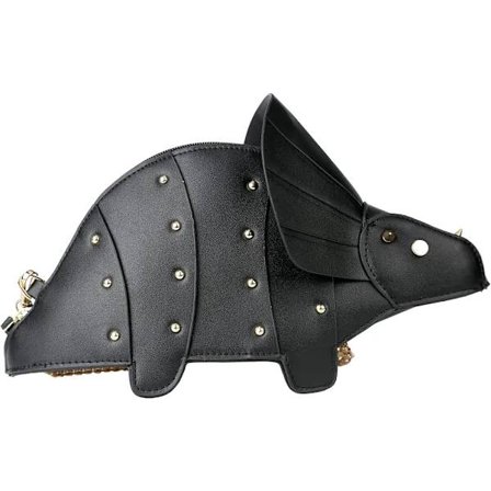 Dinosaurie Skulderveske, PU Stegosaurus Crossbody-veske for Jenter og Kvinner