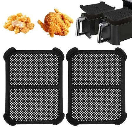 2 roiskesuojaa Ninja Foodi Max Dual Zone AF400EU / AF451EU / DZ401 -laitteeseen, silikoniset Air Fryer -lisätarvikkeet