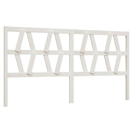 Vidaxl Sänggavel Vit 186x4x100 Cm Massiv Furu Vit