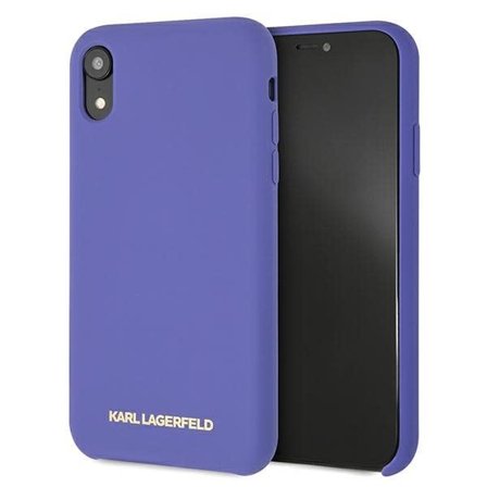Karl Lagerfeld Silikon iPhone Xr Fodral - Lila