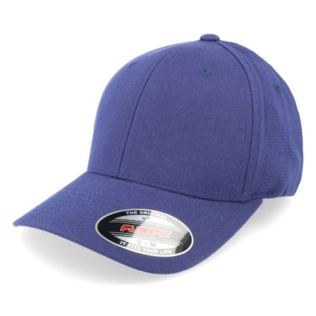 Flexfit - Blauw flexfit Cap - Wool Blend Navy Flexfit @ Hatstore