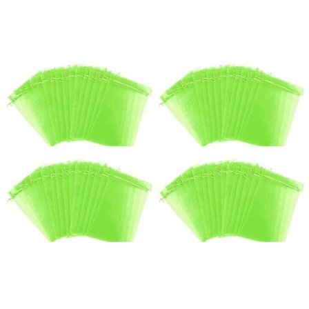 100 stk. Gjenbrukbare fruktbeskyttelsesposer i gas Anti-fugl Hage Nettposer Jordbærnettpose Plante