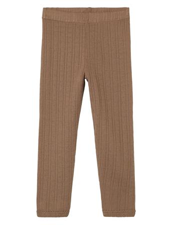 Nmfnaima Wool Leggings Lil Bottoms Leggings Brown Lil'Atelier
