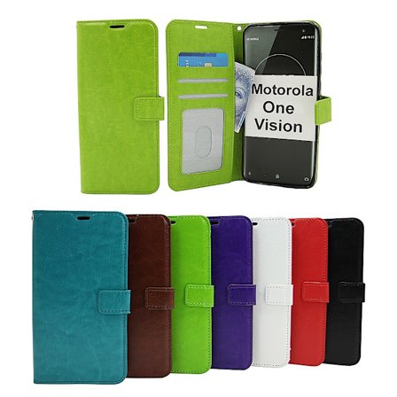 Crazy Horse Wallet Motorola One Vision