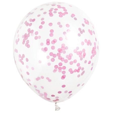 Konfettiballoner Pink