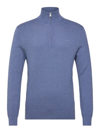GANT | Textured Cotton Merino Half Zip | S
