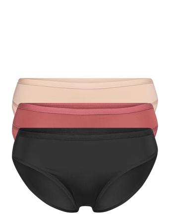 Brief 3 Pack Polly Bikini Regu Black Lindex