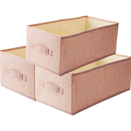 3 stk. Skuffeorganisatorer Garderobeorganisator Sammenleggbare skuffeavdelere Bokser med håndtak for klesskap Hyller Organisering BH-er Sokker 