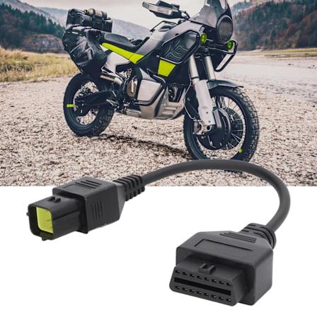 6-pins OBD2-skannerkabel Universal Motorsykkel Diagnostisk Adapter Erstatning for Husqvarna 449 511 610 630 450