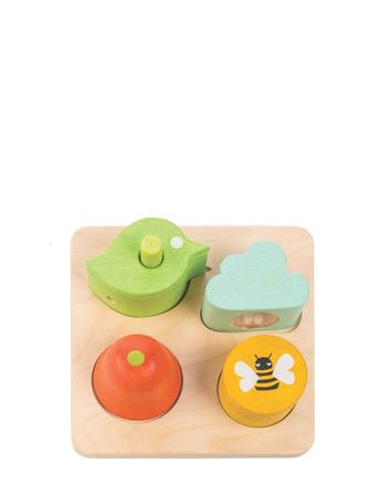 Audio Sensory Tray Toys Puzzles And Games Puzzles Pegged Puzzles Multi/patterned Tender Leaf