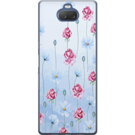 Kompatibel Mobilcover til Sony Xperia 10 Plus Petal Reverie Sky Blue