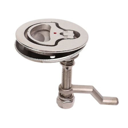 Båtkamlåsen 316 Rustfritt Stål Polert Justerbar Lukelåsen Med Bakplate For Marine Skip