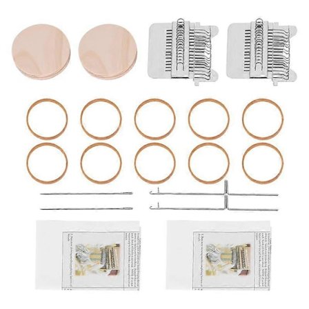 2 Set Små Vävstolar Speedweve Typ Vävverktyg DIY Trä Speedweve Stoppningsverktyg Mini Reparationsvävstol (14