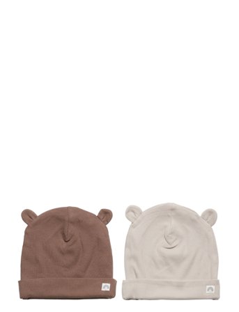 Cap W Ears 2Pack Accessories Headwear Hats Beanies Brun Lindex*Betinget Tilbud