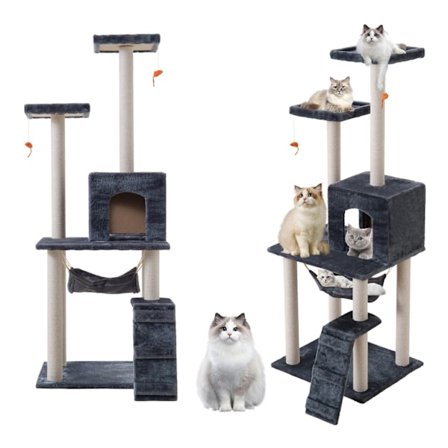 Kissapuu - 158cm - Raapimistolpat - Raapivat huonekalut