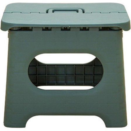 Sammenklappelig trinbræt, 8,6 tommer højde Heavy Duty sammenklappelig trinbræt, køkken plast lille skridsikker sammenklappelig skammel med håndtag (