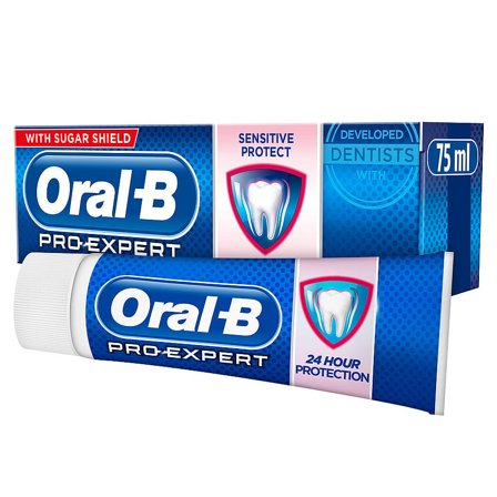 Oral-B Pro-Expert Sensitive&Gentle Whitening Tandpasta 75 ml, Medicin & Pleje, Mund & Tandpleje, Tandpasta
