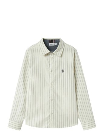 name it Nkmnewsa Ls Shirt Noos - Cream - 158-164