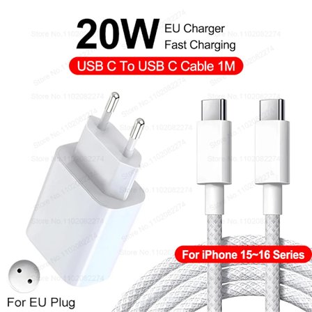 PD 35W USB C Laddare För iPhone 16 15 14 13 12 11 Pro Max 7 8 Plus XR XS Snabbladdning USB C Kabel Datakabel Laddare Tillbehör