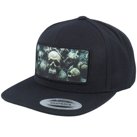 Scenes - Schwarz Snapback Cap - Skulls Horror Black Snapback @ Hatstore