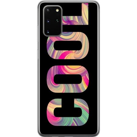 Yhteensopiva Puhelinkuori Samsung Samsung Galaxy S20+ Nykytaiteellinen typografia taiteilu sanaa LOVE nestemäisissä sateenkaariväreissä mustaa tau