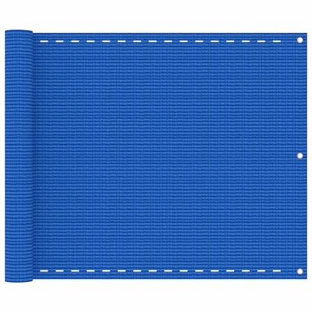 Vidaxl Balkongskärm Blå 75x600 Cm Hdpe Blå