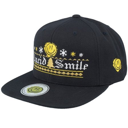 Ho-Ho-Hats - Noir snapback Casquette - Ugly Christmas Logo Black Snapback @ Hatstore