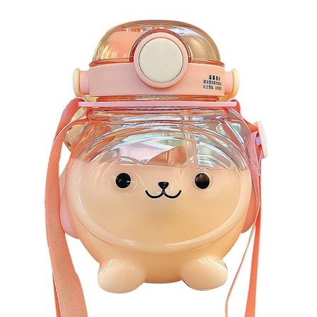 Kawaii sportsvandflaske, pink, stor KLB