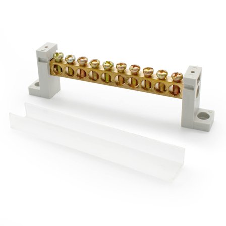 10-polig Terminalblock, Koppar Elektrisk Ledningsklämma