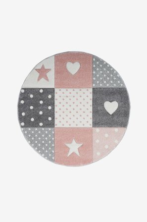 KM Home - Barneteppe Atlas - Rosa - Barnetepper - 120 - Fra Homeroom