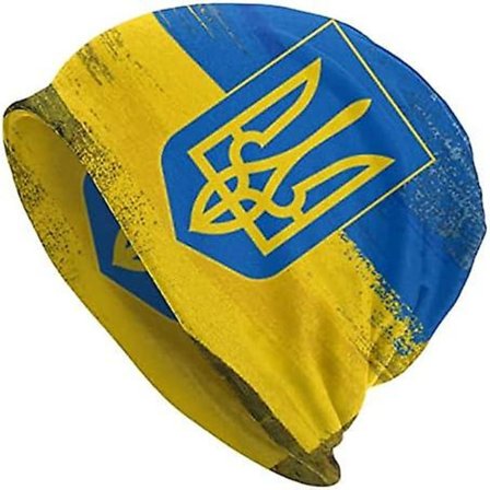 ZEDUODIANZ Bed for Ukraine Strikket Hue Beanie Hat Vinter Cuffed Hat Klassisk Varmt Hat til Voksne Kvinder bd011707