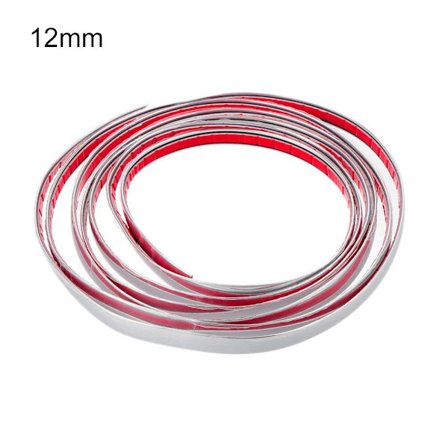Car Body Chrome Strip Molding Trim Adhesive Sticker 12MM - high quality
