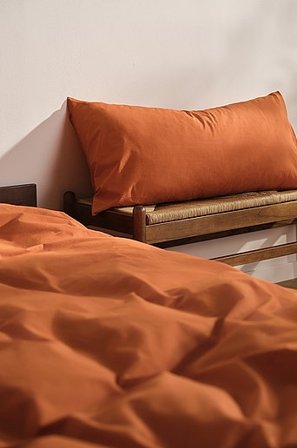 Jotex - Percale Tyynyliina 50x90 Cm - Ekologinen Poltettu Okra Poltettu okra - ZACK - Osta Tyynyliinat Jotex