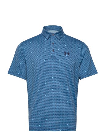Ua Playoff 3.0 Printed Polo Sport Men Sport Clothing Sport Tops Sport Polos Sport Short-sleeved Polos Blue Under Armour