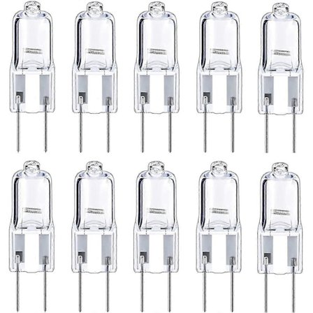 10 stk. G6.35 Halogenpærer 2-pinners 12V 35W, Varmhvit 2700K, for Lysekroner, Skinnespotter, Landskapslys, Skrivebordslamper_Billige gaver
