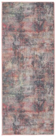 Abstrait Lavable Petit Inferno Moderne Tapis - Multicolore 80X300