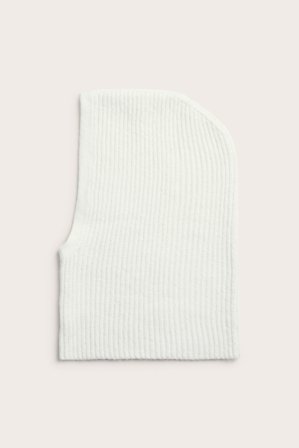 Kappahl | Ribbestrikket balaklava | Offwhite