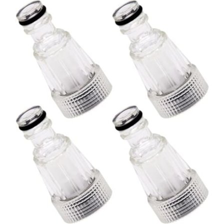 4 stk. vannfiltre for høytrykksvasker, vannfilter for hageslange, pumpe, hage, tilbehør for høytrykksvaskere