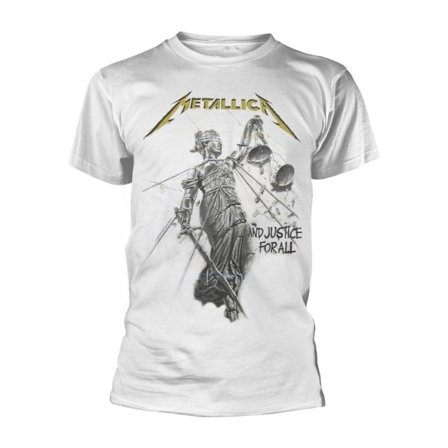 Metallica Unisex Adult And Justice For All T-Shirt XL Vit
