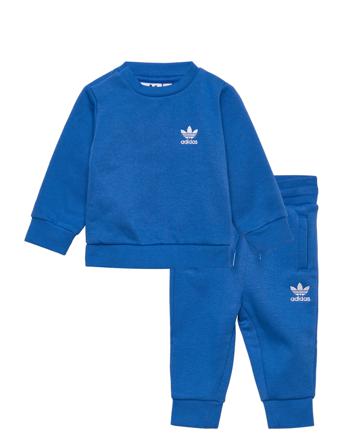 Adicolor Crew Set Sets Tracksuits Blå Adidas Originals