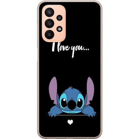 Samsung Galaxy A23 5G Gjennomsiktig deksel Stitch Jeg Elsker D
