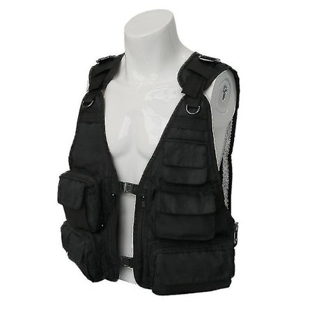 Herrar Mesh Andningsbar Multi-fickväst Utomhus Resenärer Fluga Fiske Fotografering